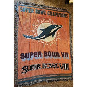 NFL Super Bowl Champion Vll Woven Tapestry